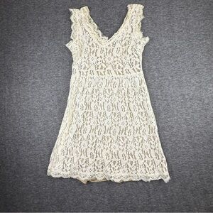 Anthropologie Maude Fairycore Lace Overlay Mini Dress Size Small